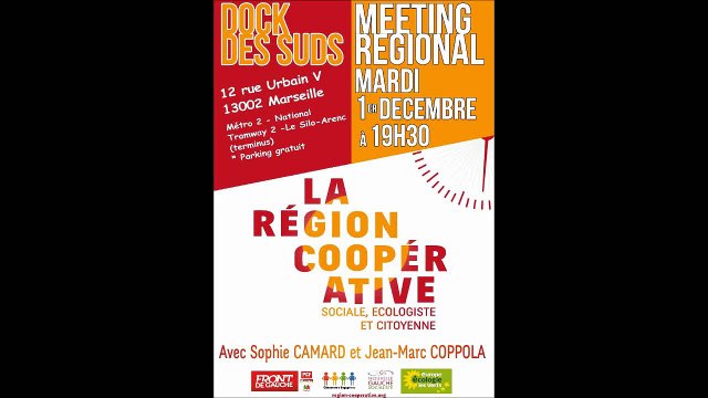Discours de Jean-Marc COPPOLA / Elections régionales PACA/Meeting / 1er décembre 2015 / Marseille