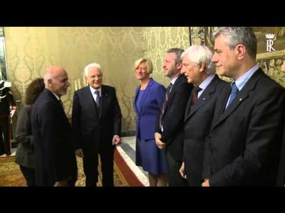 Roma - Mattarella incontra il Presidente della Repubblica Islamica dell'Afghanistan (01.12.15)