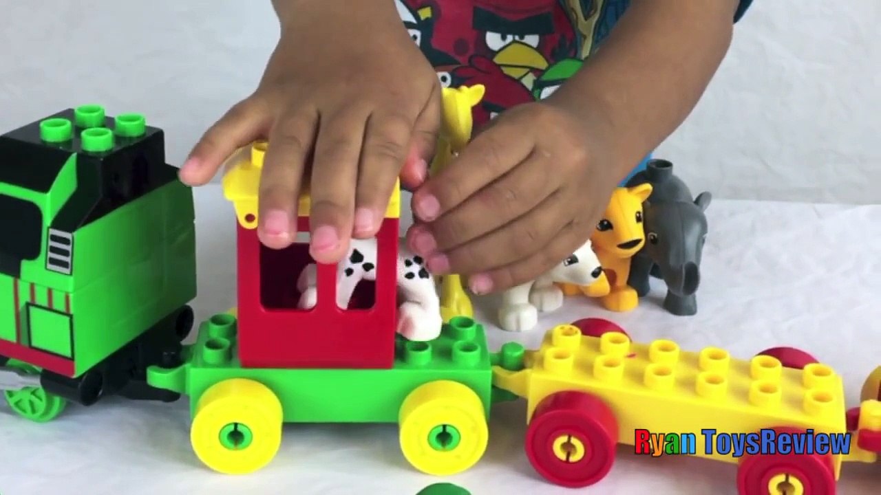 Thomas and Friends Percy Toy Train Lego Duplo to the Zoo Batman vs Joker Toys Fight Lego D