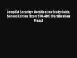 Read CompTIA Security  Certification Study Guide Second Edition (Exam SY0-401) (Certification