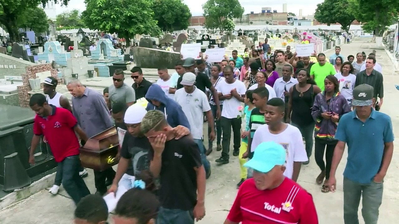 Rio de Janeiro buries three youths shot dead by Brazil police