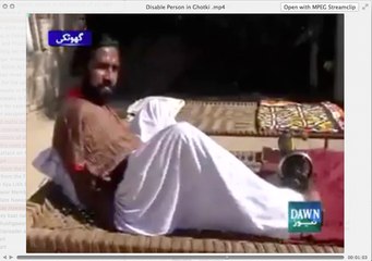 Disable Person in Ghotki .... Every Work done by Foot