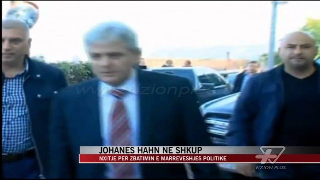 Johanes Han vizitë në Shkup për krizën - News, Lajme - Vizion Plus