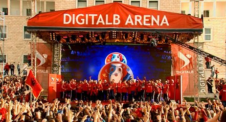 DIGITALB Arena, festa me Kombëtaren