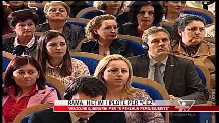 Rama: Hetim i plote për “CEZ” - News, Lajme - Vizion Plus