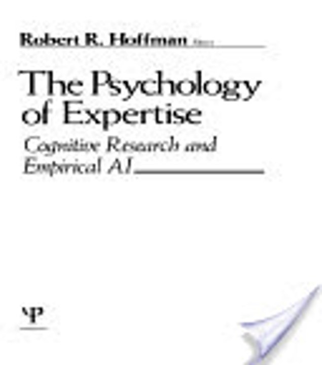 Read The Psychology of Expertise by Robert R. Hoffman Ebook PDF