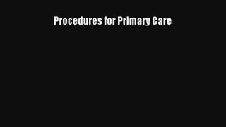 Procedures for Primary Care PDF