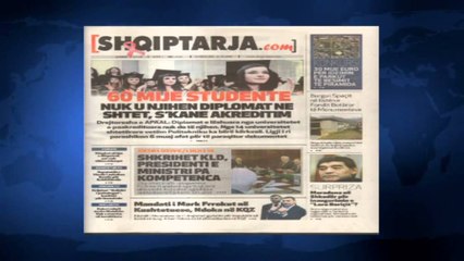 SHTYPI I DITES ME TITUJT KRYESORE TE GAZETAVE SHQIPTARE E MERKURE 21 TETOR 2015 LAJM