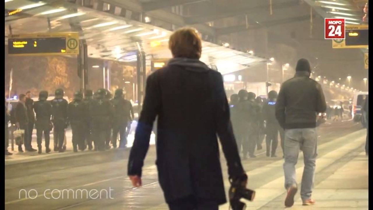 PROTESTA DHE ANTI PROTESTA PERLESHJE NE DRESDEN MES PEGIDA DHE AUTONOMEVE LAJM