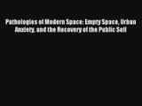 Read Pathologies of Modern Space: Empty Space Urban Anxiety and the Recovery of the Public