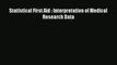 [PDF Download] Statistical First Aid : Interpretation of Medical Research Data# [Read] Full