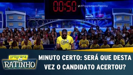 Minuto Certo: Será que desta vez o candidato acertou?