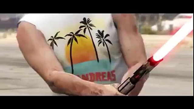 Starwars vs GTA du combat au sabre laser... Et la fin.