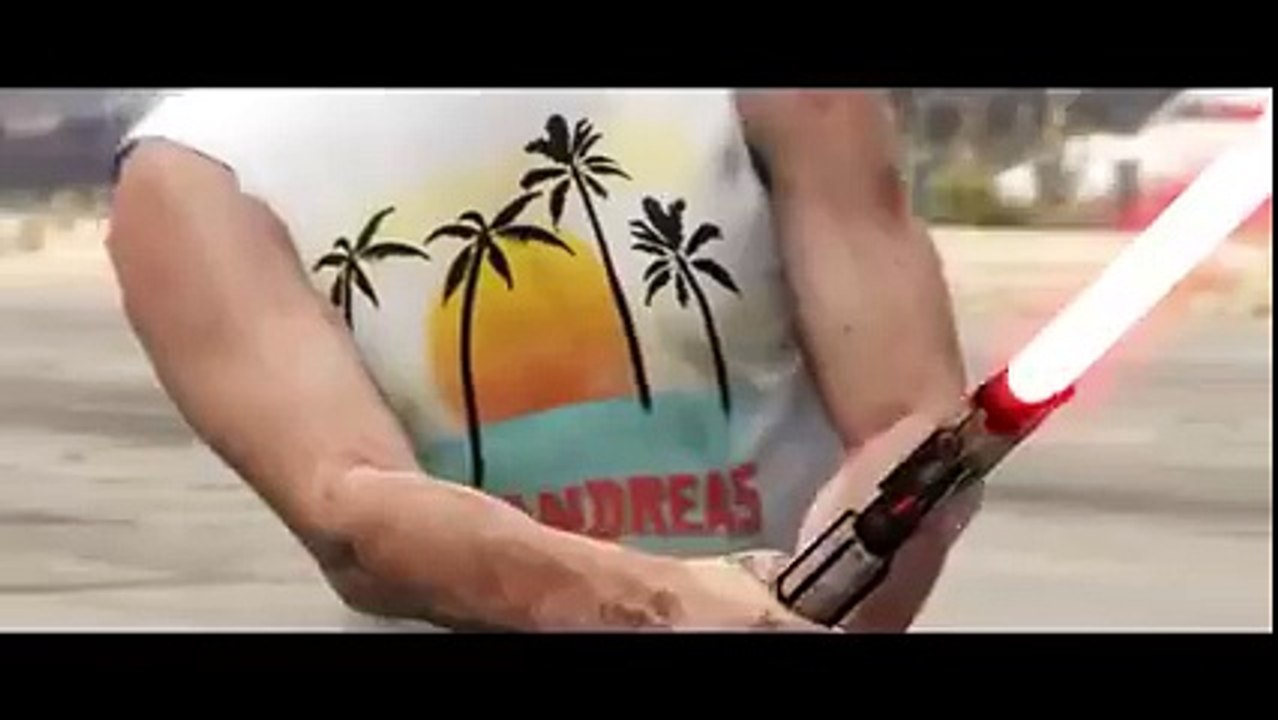 Starwars vs GTA du combat au sabre laser... Et la fin.