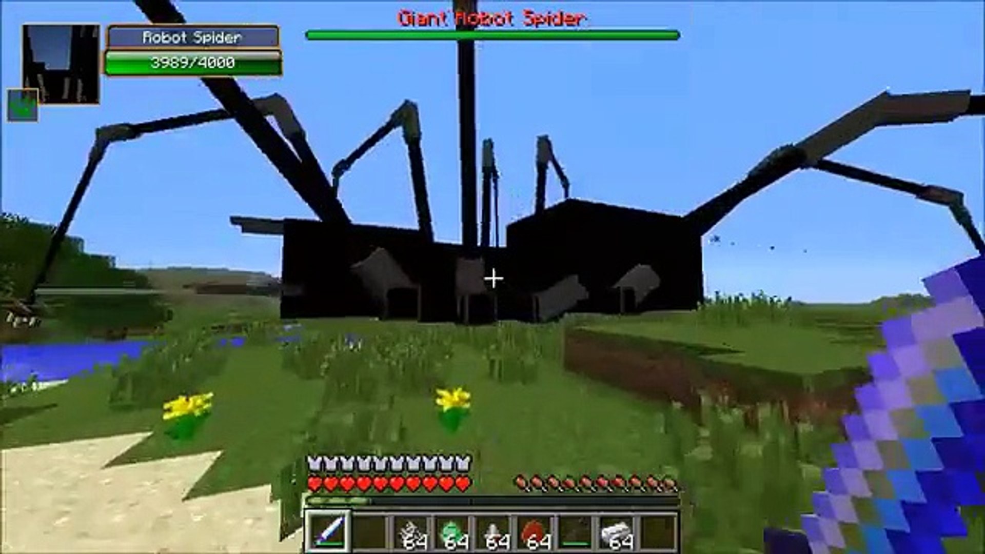 ⁣Minecraft_ ROBOT SPIDER BEAST (GIGANTIC SPIDER PET YOU CAN RIDE!) Mod Showcase