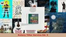 Download  Rotary Tiller Service Ed 3 PDF Online