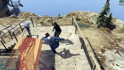Mahalle Kavgası, Paraşüt, Helikopter GTA 5 Online Bölüm 11 (Komik Anlar)