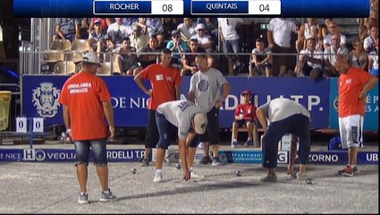 Carreau magique d'Emmanuel Lucien lors de l'Europétanque 2015