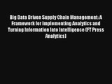 Read Big Data Driven Supply Chain Management: A Framework for Implementing Analytics and Turning#