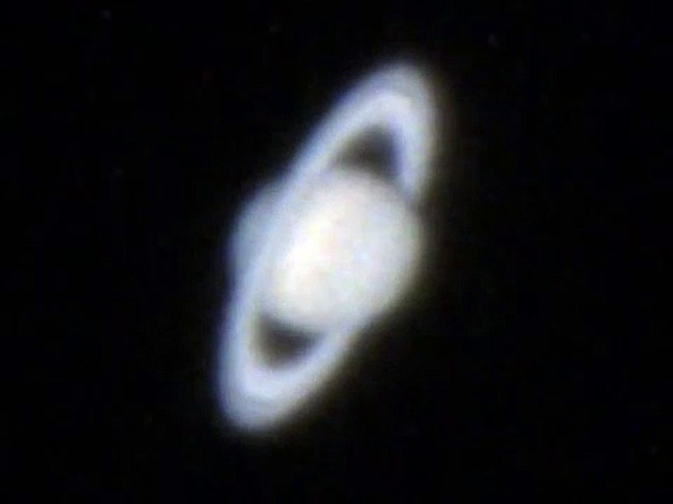 Saturn Planet by my Newtonian Telescope - Fast Speed