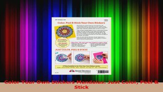 Read  Color Your Own Stickers Mandalas Just Color Peel  Stick Ebook Free