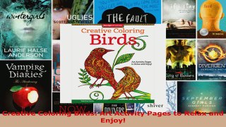Read  Creative Coloring Birds Art Activity Pages to Relax and Enjoy Ebook Free