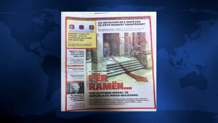 SHTYPI I DITES ME TITUJT KRYESORE TE GAZETAVE SHQIPTARE E MERKURE 4 NENTOR 2015 LAJM