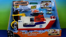Matchbox Mission Marine Rescue Shark Ship with Disney ^^ Cars Lightning McQueen Mater Lemons Hot wheels