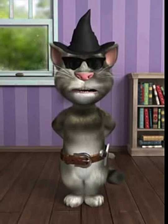 Tom Cat Talking Police Man Dress about Tv commercial in Cambodia