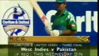 Pakistan vs West Indies 2nd Final 1996-97 Carlton United Series Part 1