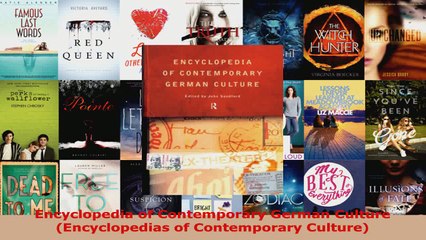 Download  Encyclopedia of Contemporary German Culture Encyclopedias of Contemporary Culture EBooks Online