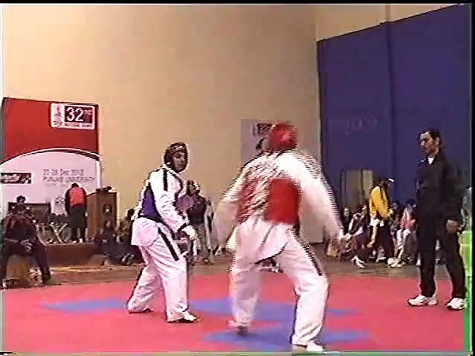 adil bin talat pakistan taekwondo champion vs ijaz khan kpk 2012sp short clip