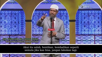 Ceramah Dr Zakir Naik "apakah dosa besar bisa diampuni ALLAH SWT?"