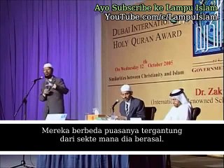 Ceramah Dr Zakir Naik "Bagaimanakah Puasa?"