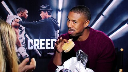 Michael B Jordan Plays Chubby Bunny & Talks New Movie Creed