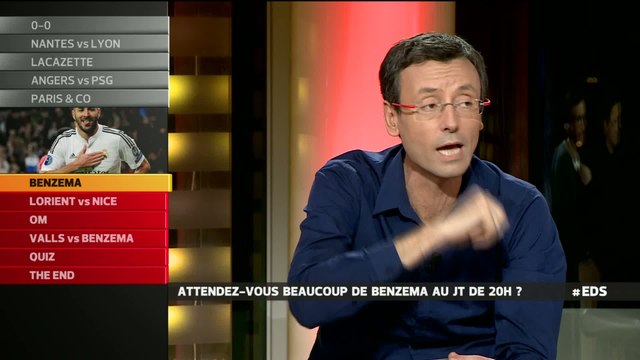 Foot - E21 - EDS : Attendez-vous beaucoup de Benzema au JT de 20H ?