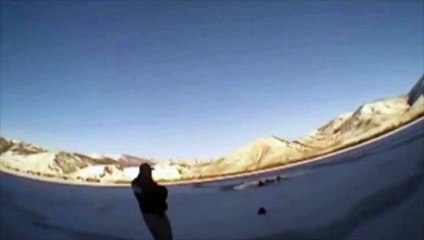 Sauvetage miraculeux d’une femme tombée dans un lac gelé