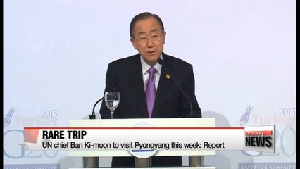 BAN KI MOON PRITET QE KETE JAVE TE VIZITOJE PER HERE TE PARE KORENE E VERIUT LAJM