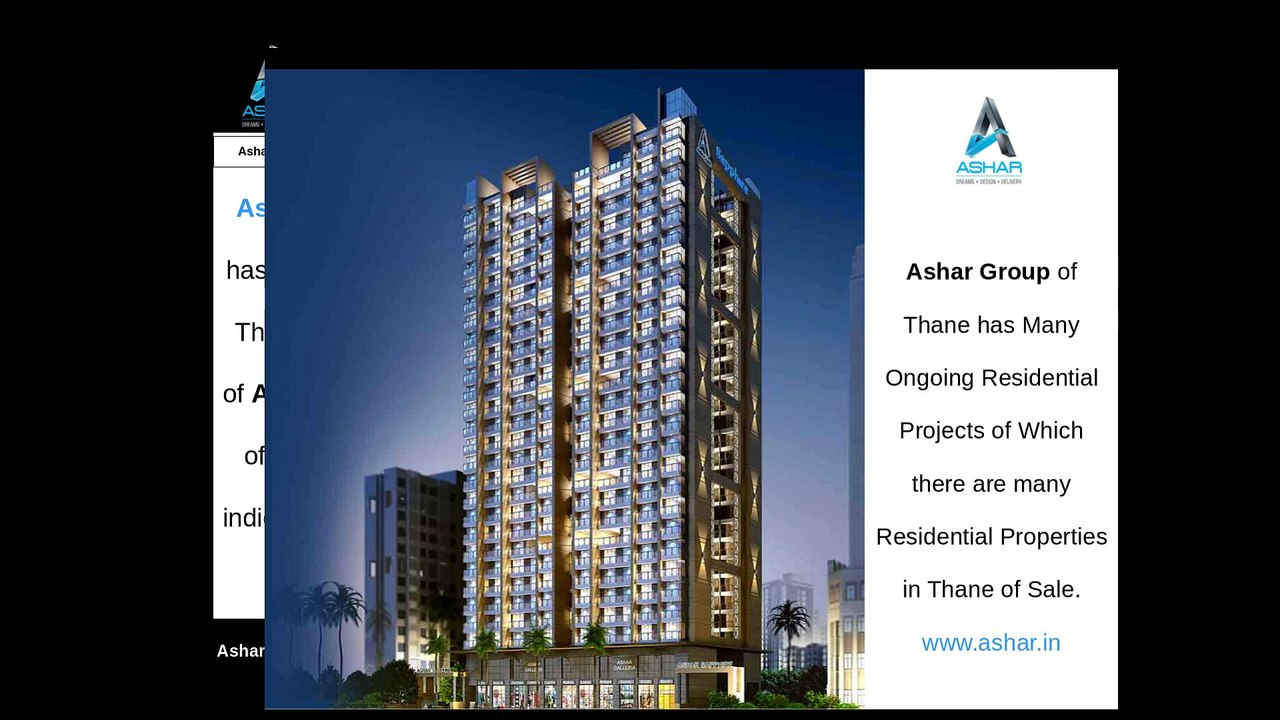 Ashar Group Ongoing Residential Apartments in Thane for Sale