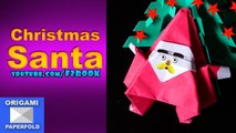 How To Make Origami Christmas Santa Claus - F2BOOK Video - 52