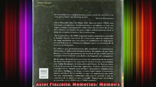 Astor Piazzolla Memorias Memoirs