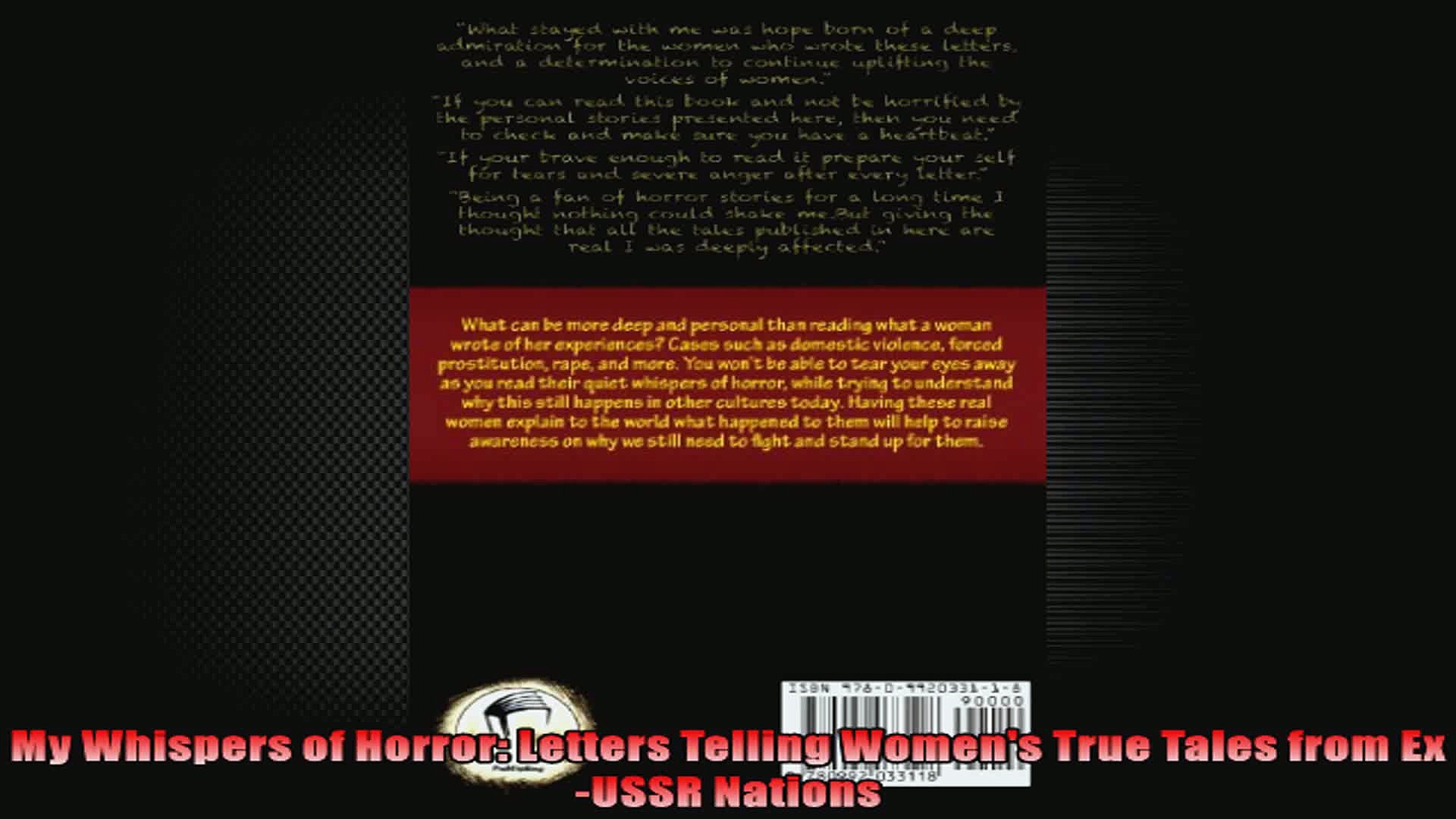 My Whispers Of Horror Letters Telling Womens True Tales From Exussr Nations Video Dailymotion