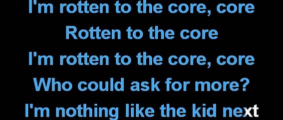 Dove Camern  Rotten to the core karaoke