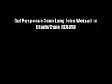 Gul Response 3mm Long John Wetsuit in Black/Cyan RE4313