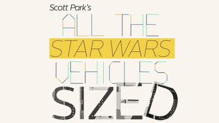 Every single Star Wars vehicle from the original trilogy, sized