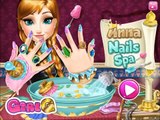 Disney Princess Anna Frozen Nails Spa-Great Full HD Gameplay-Girls Games-Nail Care Games