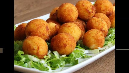 طريقة عمل  كرات البطاطس المحشية بالكيري