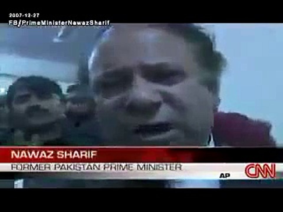 Nawaz Sharif in Jyalas over sad demise of Benazir Bhutto Shaheed