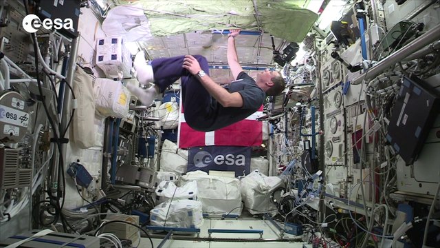 Andreas Mogensen's Columbus space laboratory tour DK