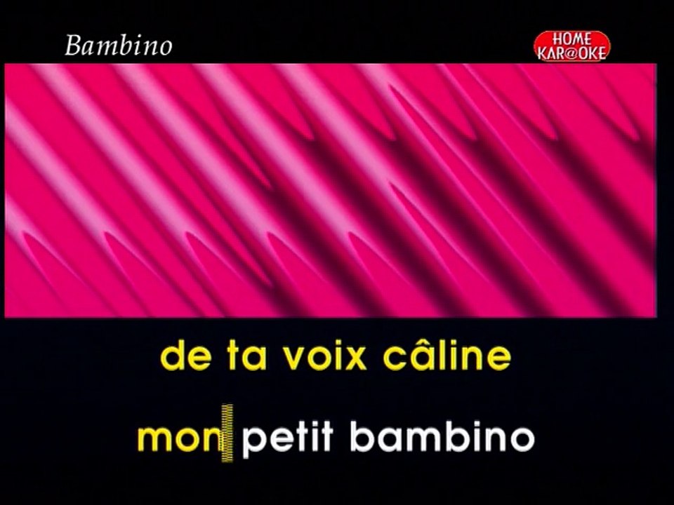 KARAOKE DALIDA - Bambino